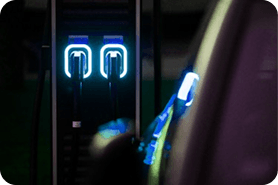 Blue light indicator