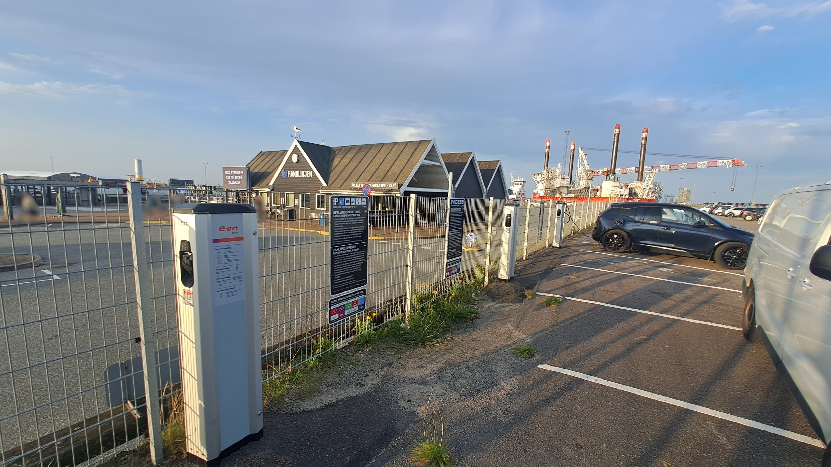 Esbjerg Havn - Fanø færgens parkeringsplads