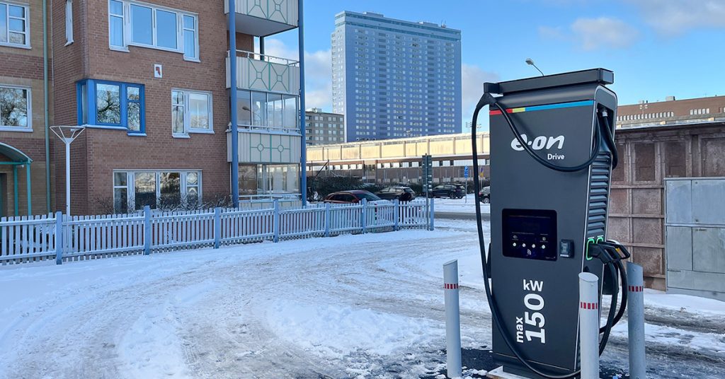 Uppgraderad laddstation i Malmö.